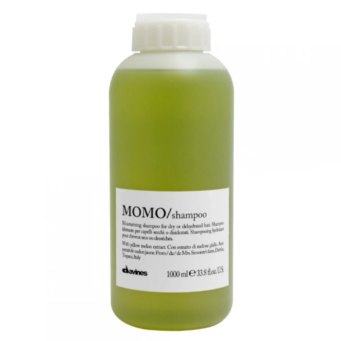 Pachet hidratant pentru parul uscat - Sampon 1000 ml - Crema leave-in 150 ml - Davines Momo Shampoo - Momo Hair Potion [2]