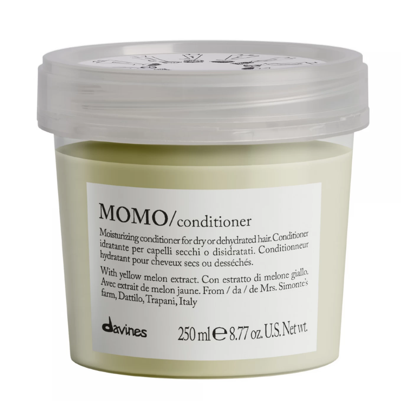Pachet hidratare pentru parul uscat Sampon si Balsam - Davines Momo Shampoo 1000 ml - Momo Conditioner 250 ml [5]