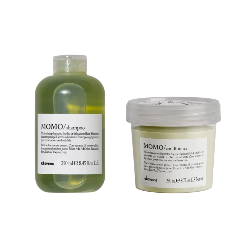 Pachet pentru hidratare -  parului uscat si fragil Momo - Sampon 250 ml - Balsam 250 ml [1]