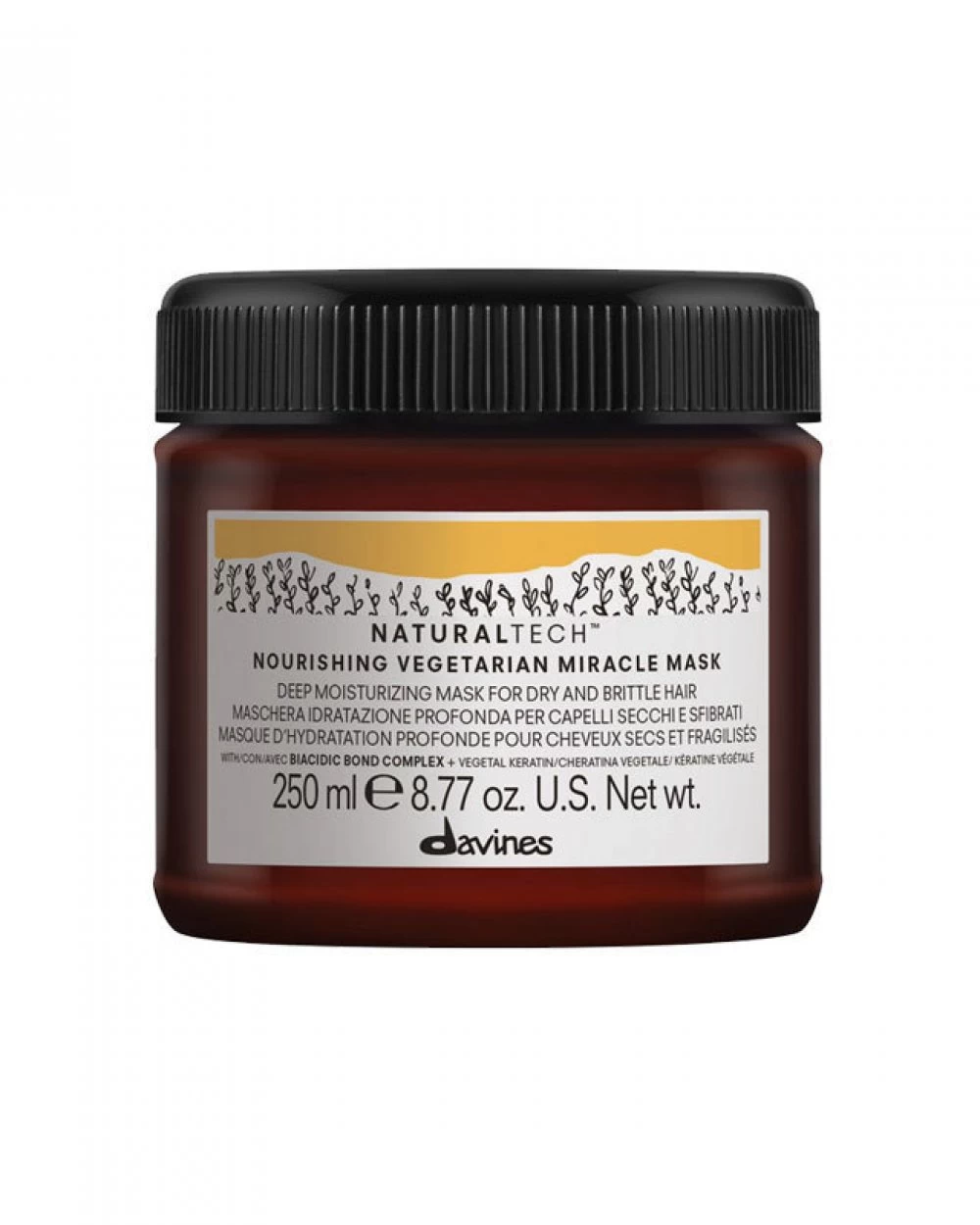 Pachet pentru par uscat si fragil si scalp uscat si deshidratat cu vegetal keratin - Naturaltech Nourishing Sampon 250 ml - Masca 250 ml [3]