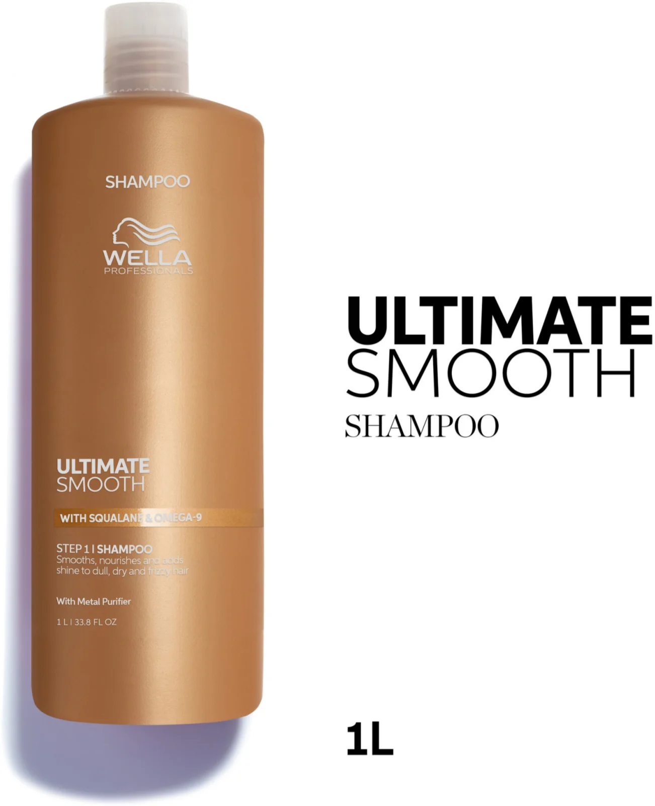 Pachet pentru un par strălucitor si catifelat, Sampon , Masca si Ulei - Wella Professionals Ultimate Smooth Shampoo & Ultimate Smooth Mask & Ultimate Smooth Oil [2]