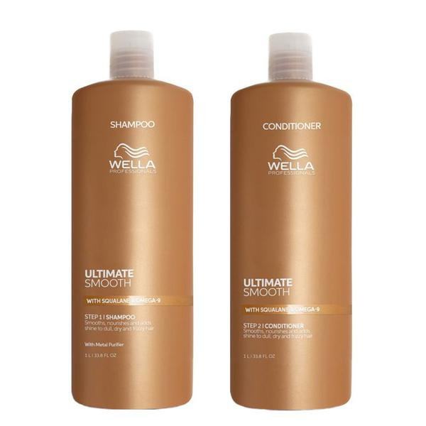 Pachet pentru un par strălucitor si catifelat Sampon si Balsam - Wella Professionals Ultimate Smooth Shampoo & Ultimate Smooth Conditioner [1]