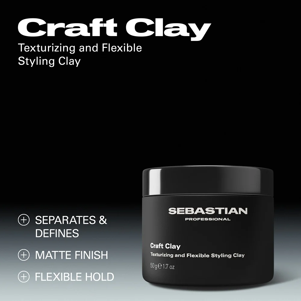 Ceara modelatoare pentru toate tipurile de par - Sebastian Professional Craft Clay Texturizing & Flexible Styling Clay - 50g [2]