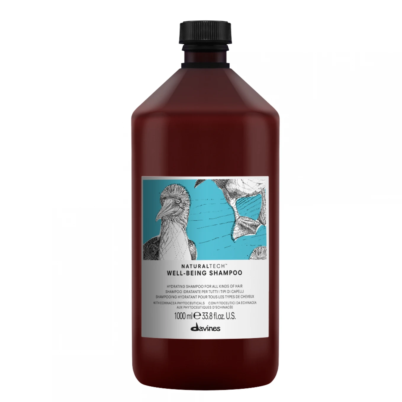 Sampon hidratant pentru toate tipurile de par - Naturaltech Well Being - 1000 ml [1]