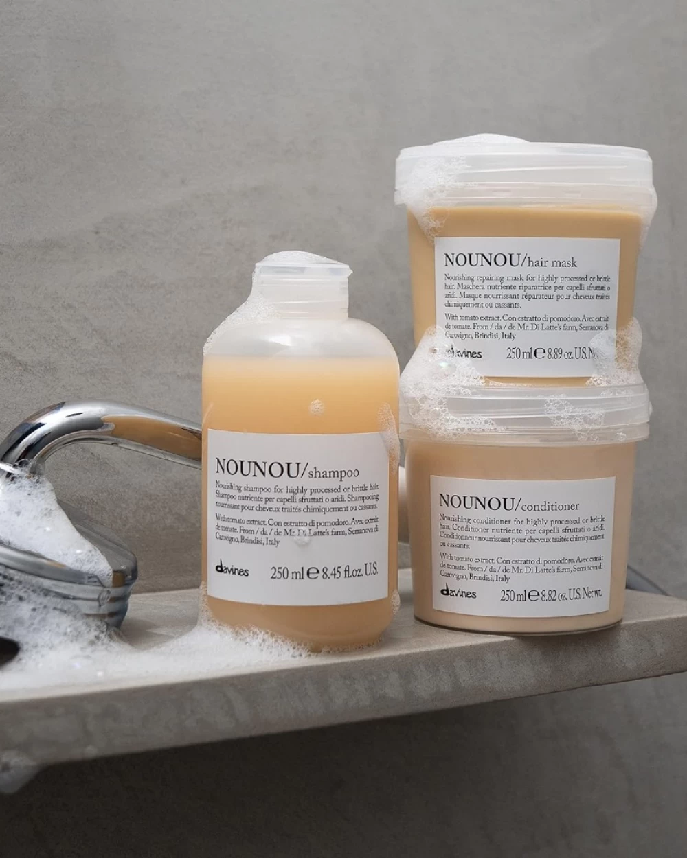 Sampon hrănitor pentru parul procesat si uscat - NouNou Shampoo - 75 ml [4]