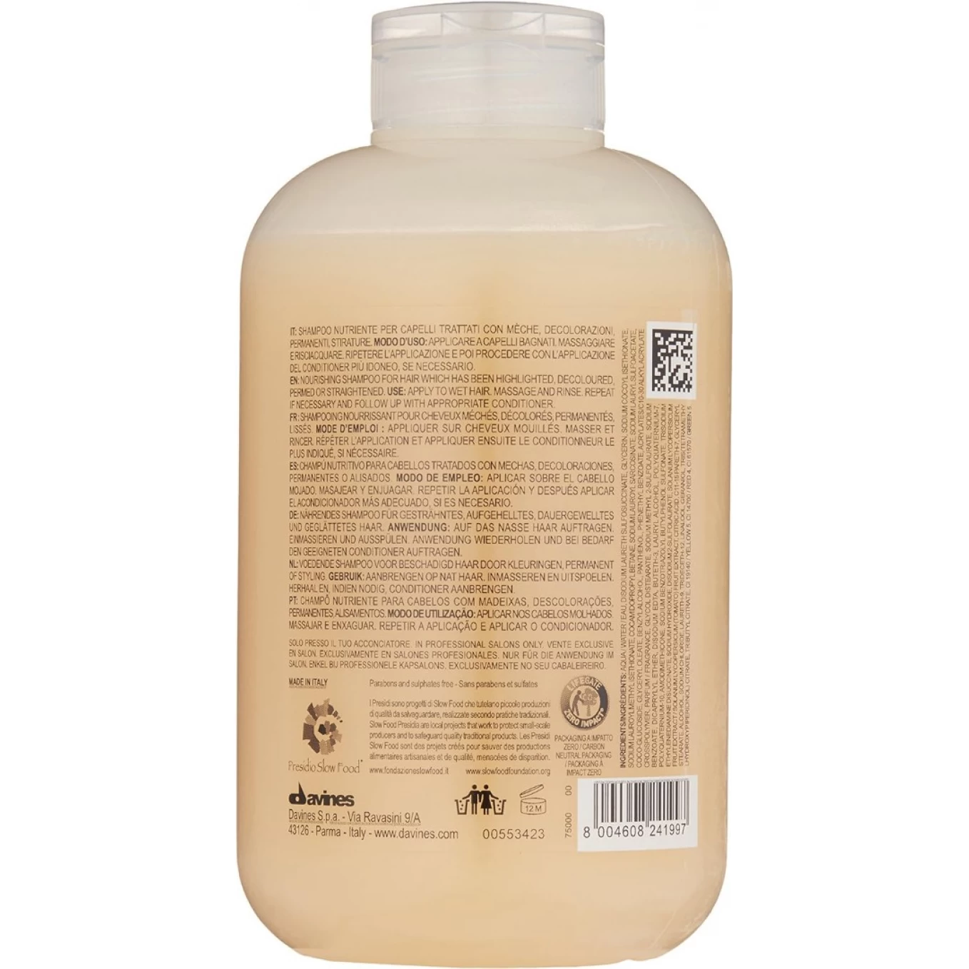 Sampon nutritiv pentru par uscat si procesat - Davines Nounou Shampoo - 250 ml [7]