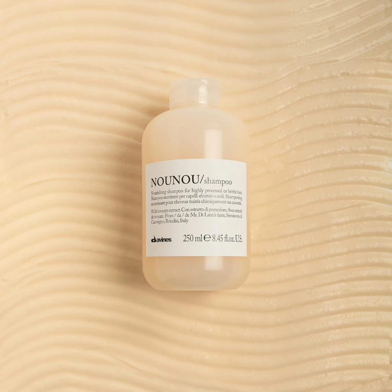 Sampon nutritiv pentru par uscat si procesat - Davines Nounou Shampoo - 250 ml [3]