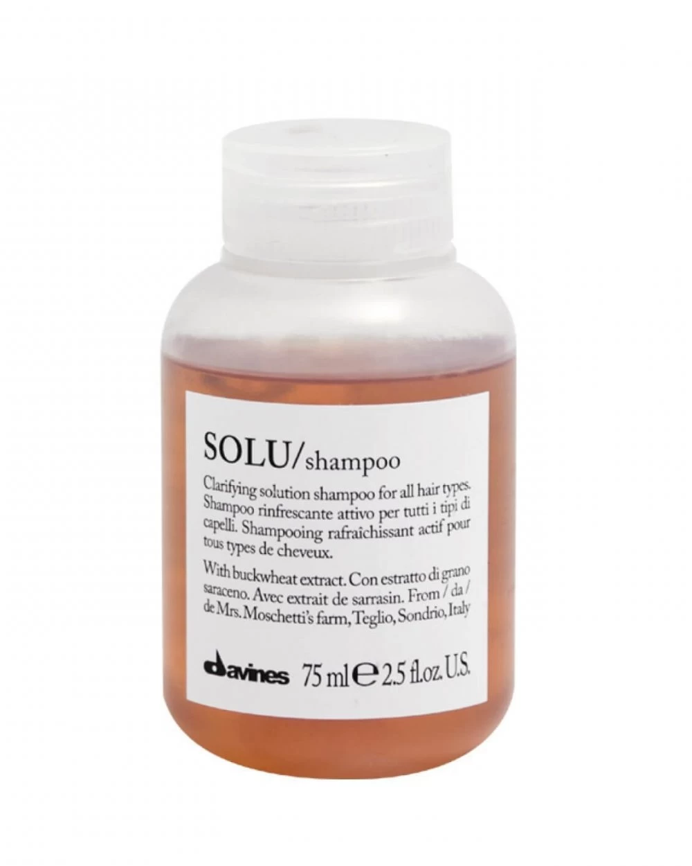 Sampon pentru curatare intensa, pentru toate tipurile de par - Solu Shampoo - 75 ml [1]