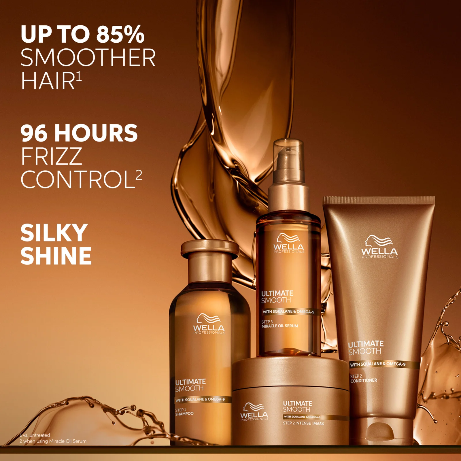 Sampon pentru hidratare si stralucire - Wella Professionals Ultimate Smooth Shampoo 250 ml [9]