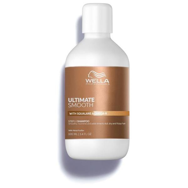 Sampon pentru par uscat , incretit si lipsit de stralucire - Wella Professionals Shampoo Ultimate Smooth - 100 ml [1]