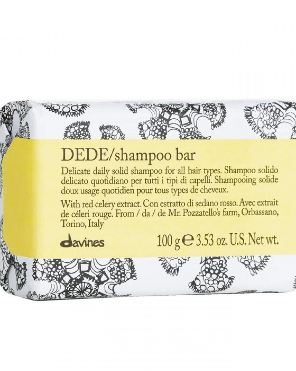 Sampon solid delicat zilnic pentru toate tipurile de par - Dede Shampoo Bar 100 g [1]