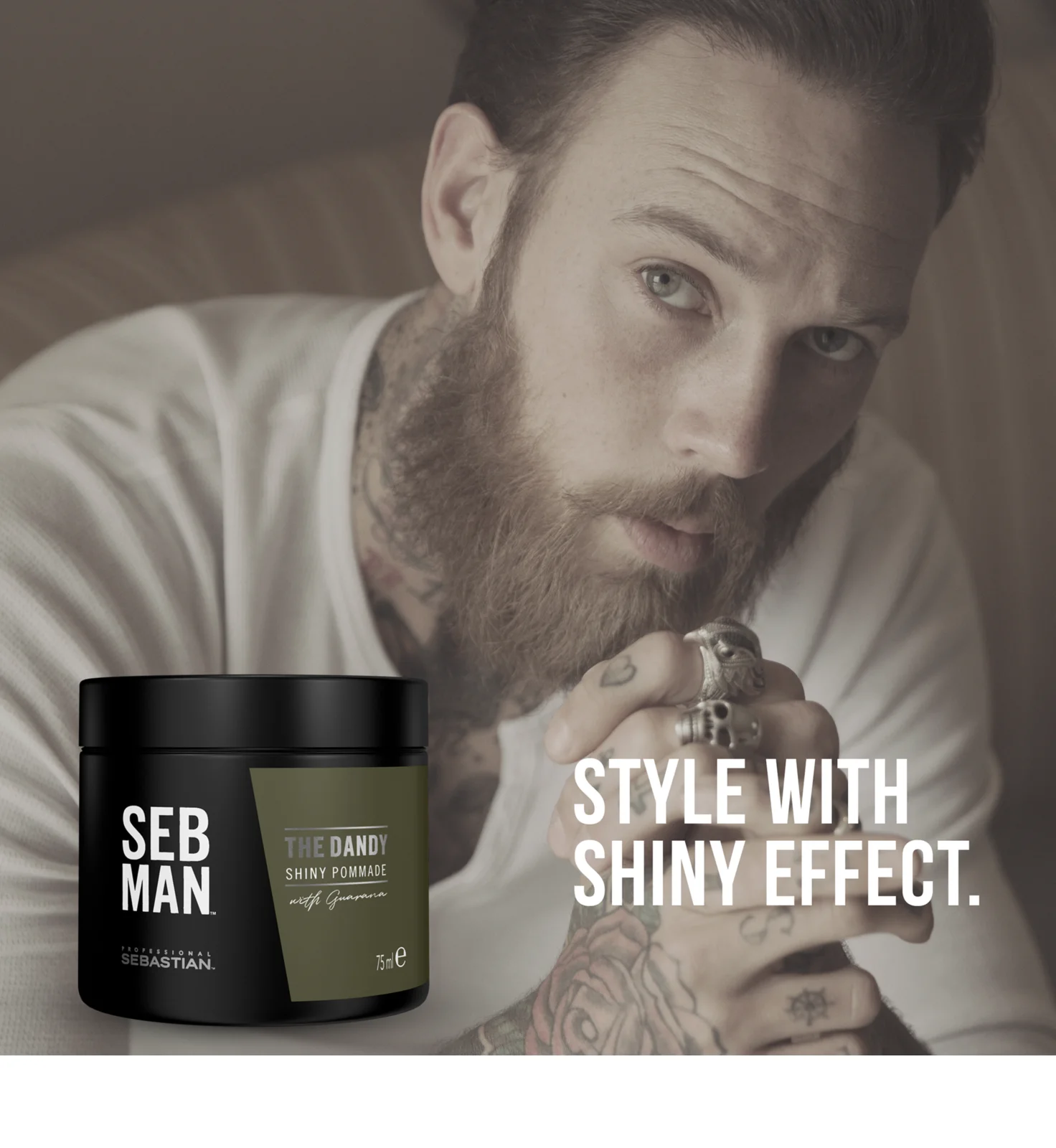 Pomada - Seb Man The Dandy - alifie pentru par pentru o fixare naturala  - 75 ml [2]