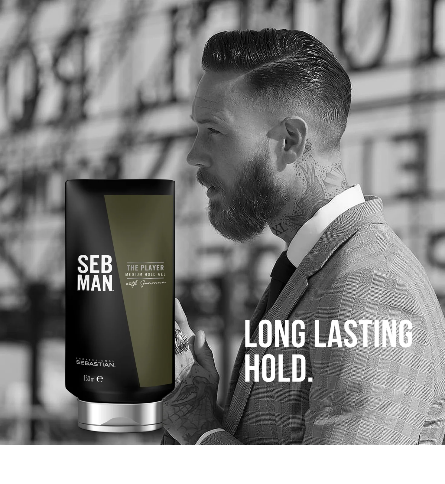 Gel de par pentru o fixare naturala - Seb Man The Player  - 150 ml [2]