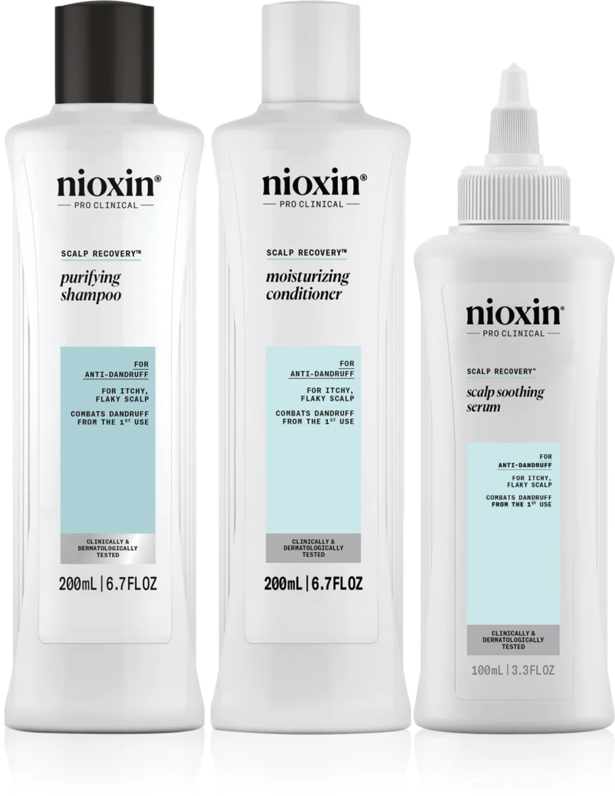 Set pentru scalp sensibil Nioxin Scalp Recovery- Sampon 200 ml, Balsam 200 ml, Ser 100 ml [8]