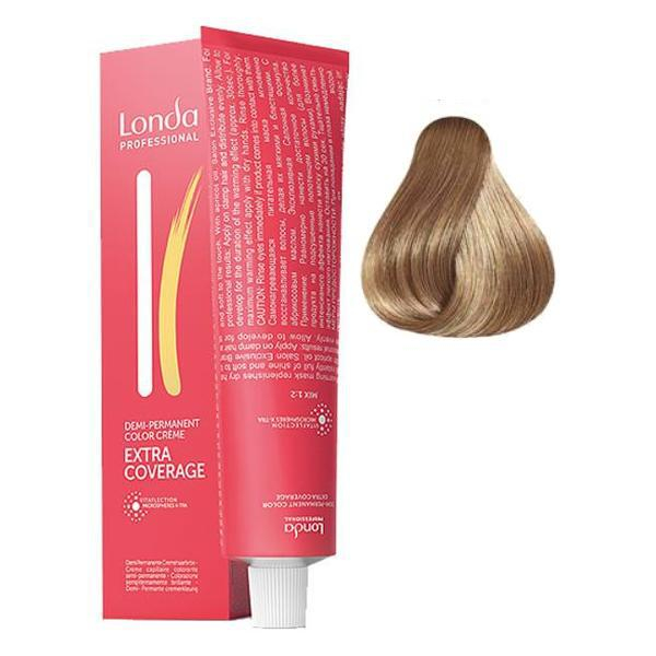 Vopsea Demi-Permanenta - Londa Professional Demi-Permanent Color Creme Extra Coverage, nuanta 8/07 Blond deschis natural, 60 ml [1]