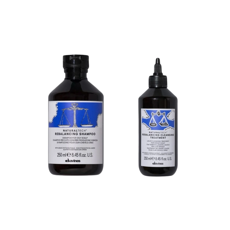Produse pentru îngrijire: pãr, barbã şi corp - Pachet impotriva excesului de sebum ideal pentru par si scalp gras - Naturaltech Rebalancing Shampoo - 250 ml - Rebalancing Cleansing Treatment - 250 ml