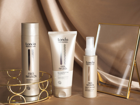 Pachet Londa Professional Fiber Infusion - Sampon 250 ml - Masca 200 ml - Tratament 150 ml [1]