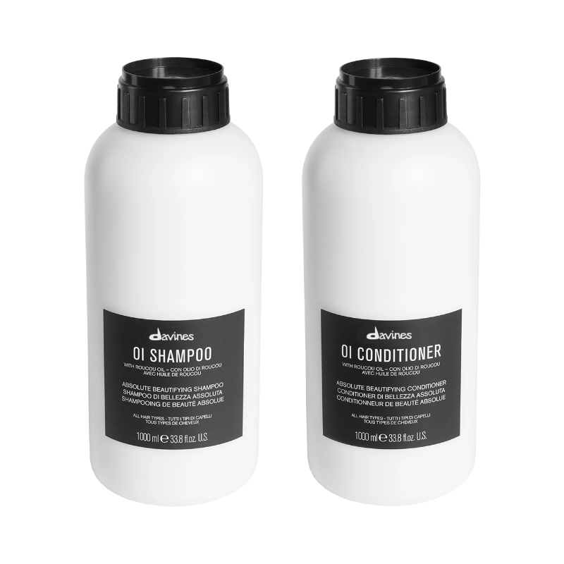 Produse pentru îngrijire: pãr, barbã şi corp - Pachet Oi Davines Sampon 1000 ml si Balsam 1000 ml - Oi Sampoo & Oi Conditioner