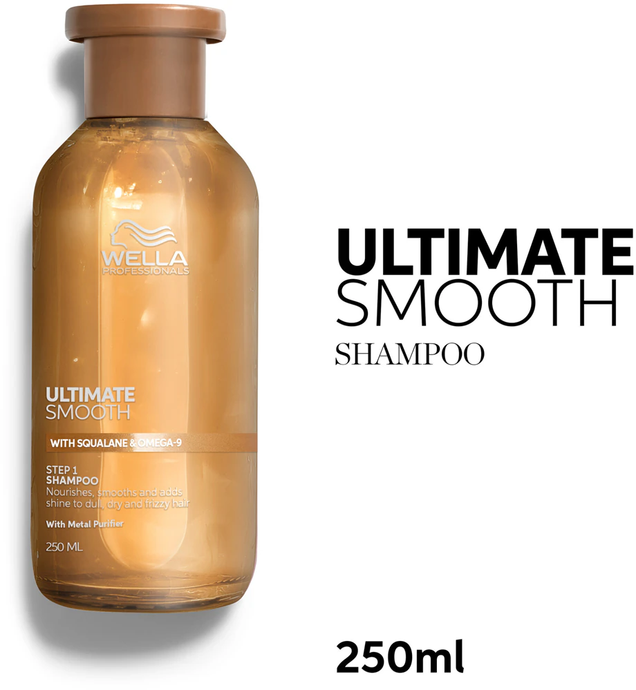 Pachet pentru un par strălucitor si catifelat, Sampon , Masca si Ulei - Wella Professionals Ultimate Smooth Shampoo & Ultimate Smooth Mask & Ultimate Smooth Oil [1]