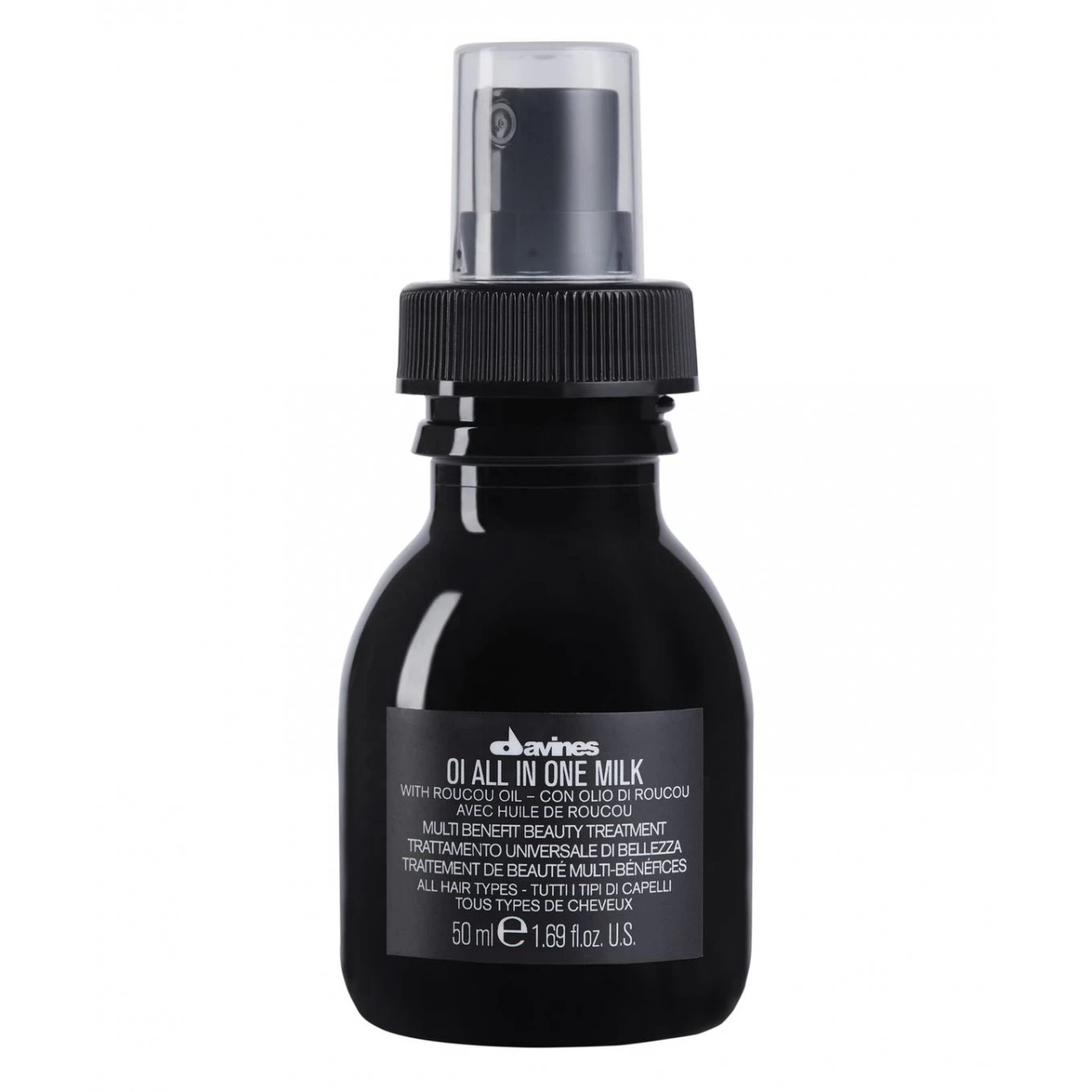 Pachet pentru stralucire si hidratare Davines Oi - Sampon 90 ml - Balsam 75 ml - Spray leave-in cu multe beneficii 50 ml [6]