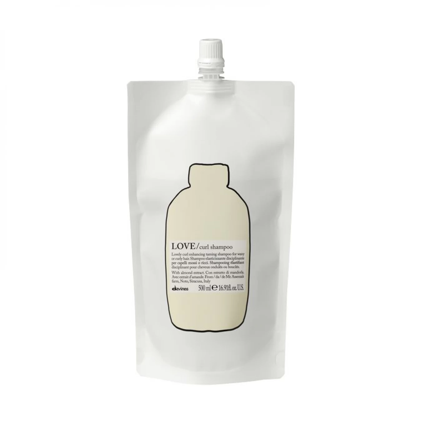 Șampoane - Sampon pentru parul cret sau ondulat - Love Curl Shampoo Refill pouch - 500 ml