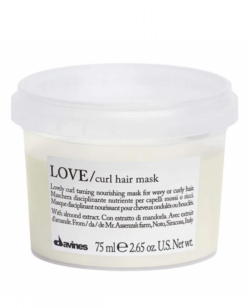 Māști - Masca hidratanta pentru parul cret sau ondulat - Davines Love curl hair mask - 75 ml