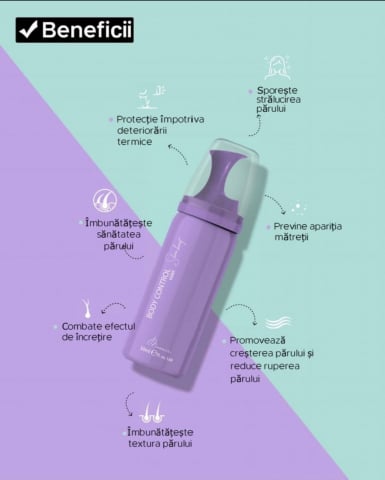 Tratamente - Spuma tratament - body control shine boost violet - 50ml