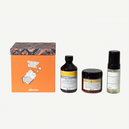 Șampoane - Pachet pentru parul deteriorat -  Nourishing Davines - the stranger set - sampon 250ml - balsam 250ml - tratament 125 ml