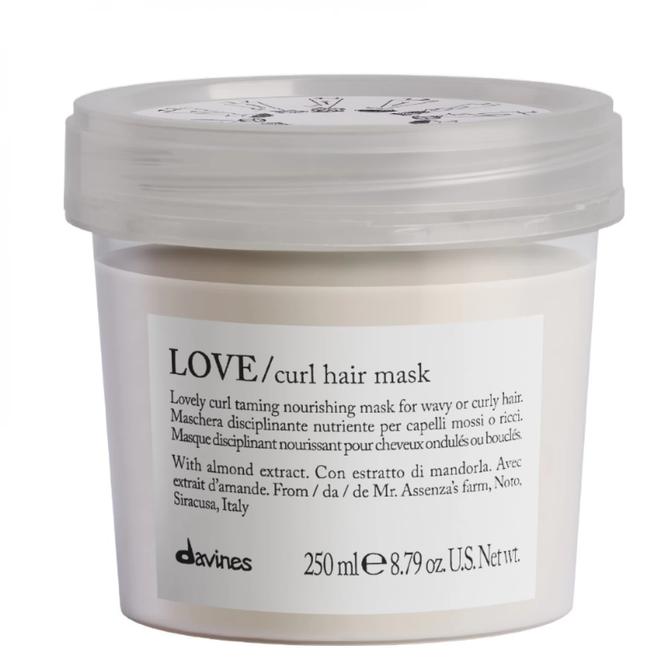 Pachet pentru par cret sau ondulat Davines Love Curl - Sampon 250 ml - Masca 250 ml - Crema leave-in serum 150 ml [4]