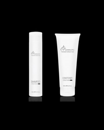 Șampoane - Pachet transformative Mounir - Sampon 300 ml - Conditioner 300 ml - cu , keratina si acid hialuronic