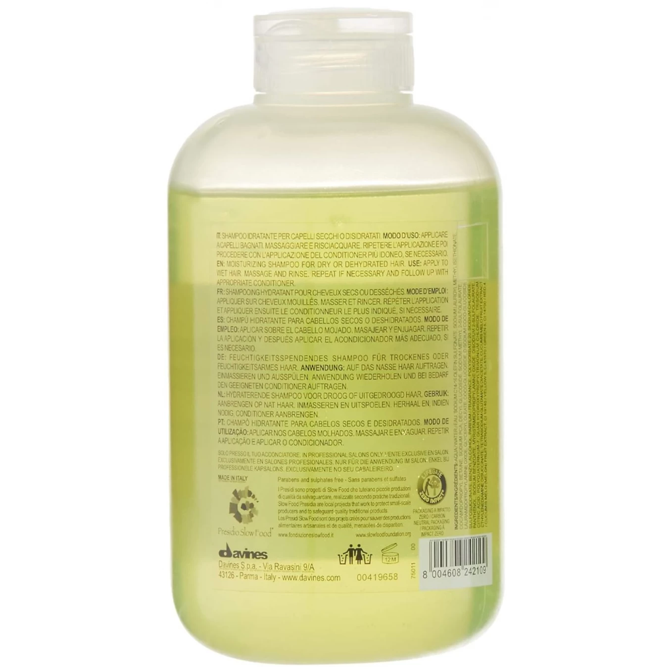 Sampon hidratant pentru par uscat - Davines Momo Shampoo  - 250ml [8]
