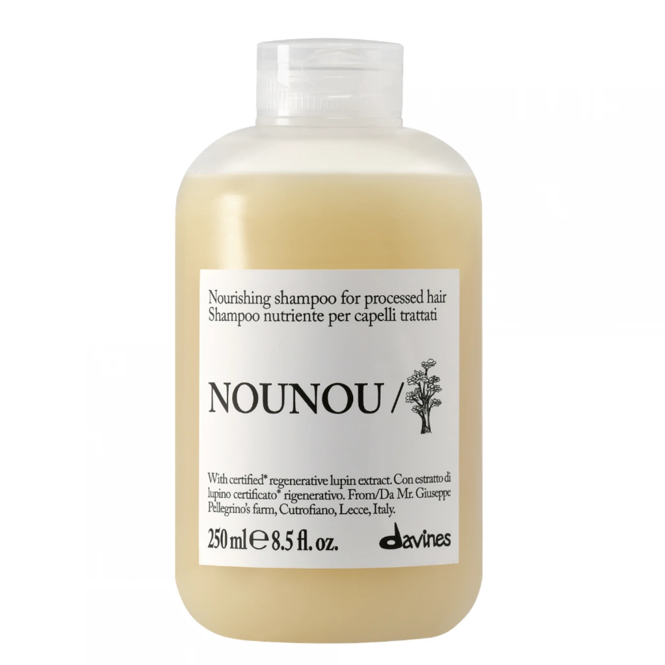 Șampoane - Sampon nutritiv pentru par uscat si procesat - Davines Nounou Shampoo - 250 ml