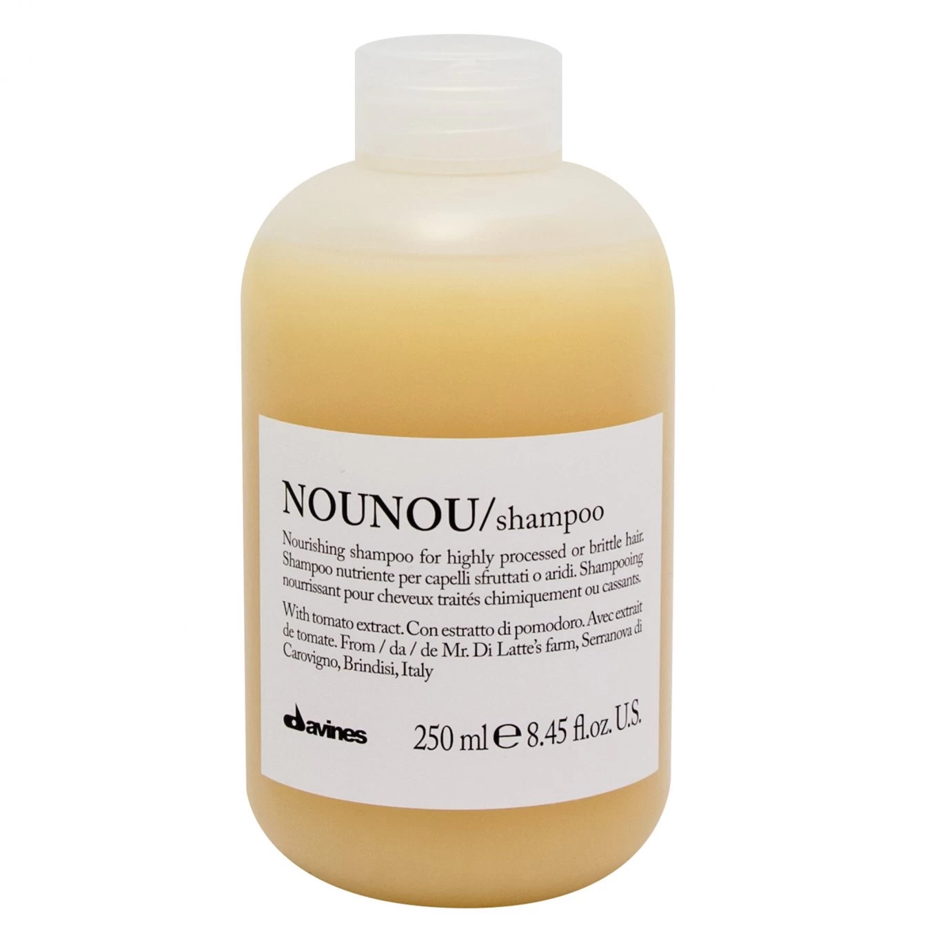 Șampoane - Sampon nutritiv pentru par uscat si procesat - Davines Nounou Shampoo - 250 ml