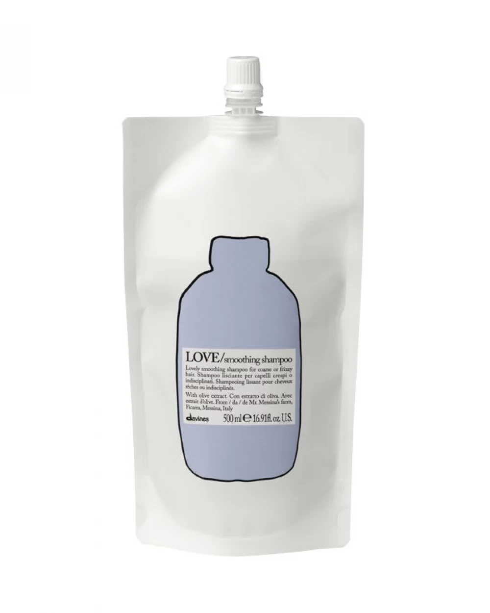 Șampoane - Sampon pentru netezirea parului aspru sau rebel - Love Smoothing Shampoo - 500 ml