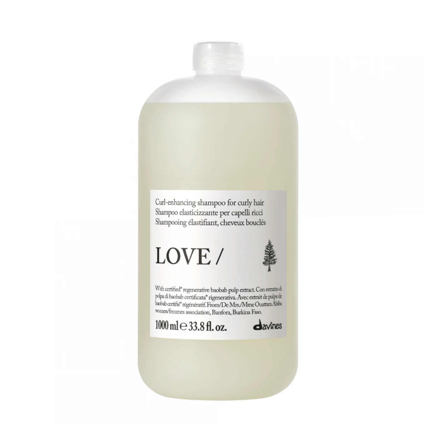 Davines - Sampon pentru par cret sau ondulat - Love Curl Shampoo - 1000 ml