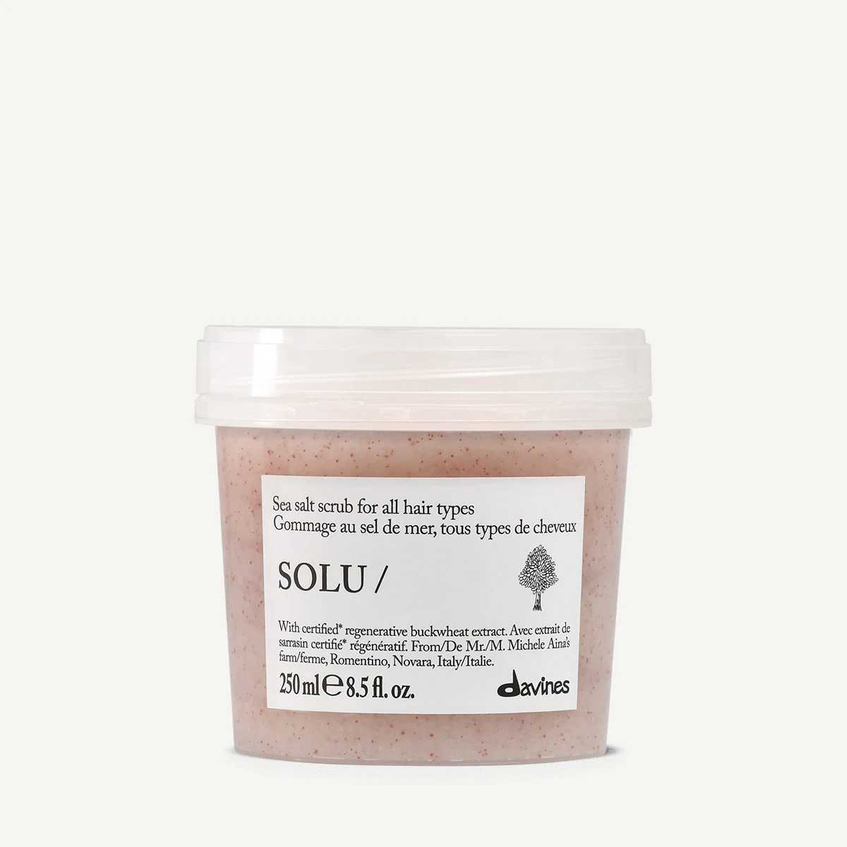 Scrub cu sare de mare ( pasta - șampon ) - Scrub de curatare pentru toate tipurile de par - Solu Sea Salt Scrub Cleanser - 250 ml