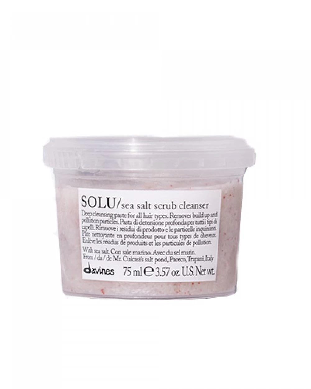 Șampoane - Scrub de curatare pentru toate tipurile de par - Solu Sea Salt Scrub Cleanser - 75 ml