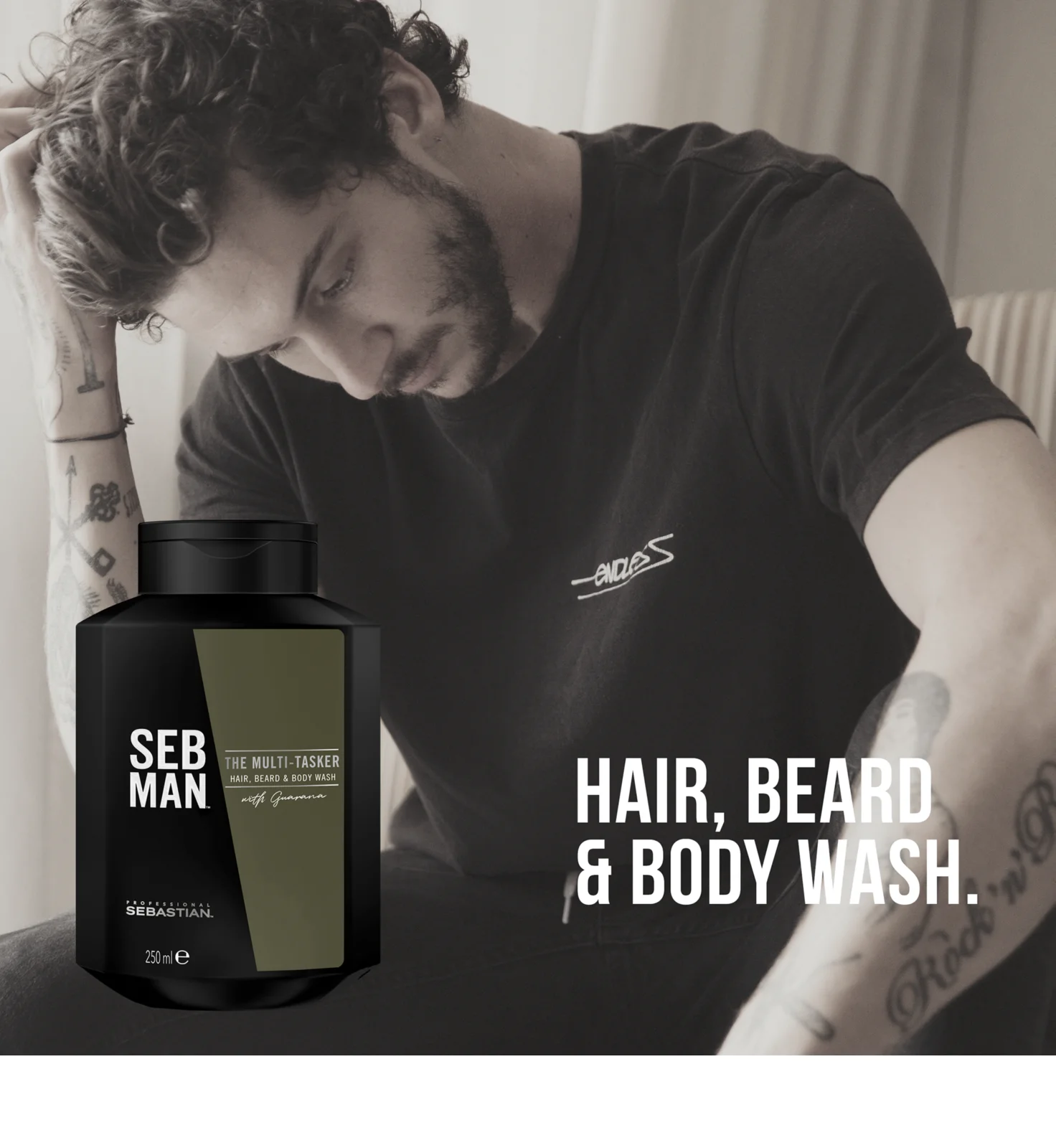 Sampon pentru par, barba si corp - Seb Man The Multi-tasker 250 ml [1]