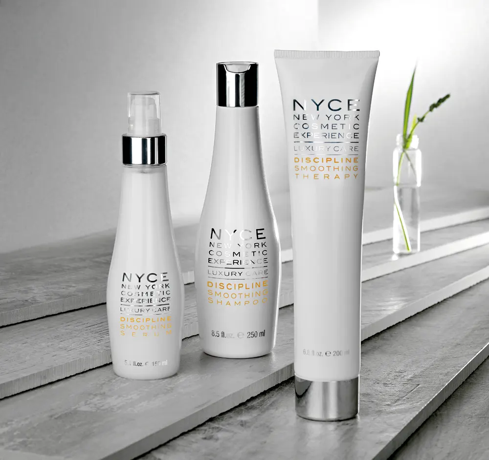 Șampoane - Pachet pentru parul rebel - sampon 250 ml - masca 200 ml - ser leave-in 150 ml - Kit Luxury Discipline Smoothing