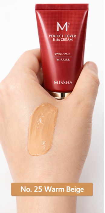 BB Cream Missha Perfect Cover SPF 42 PA+++ 25 Warm Beige [2]
