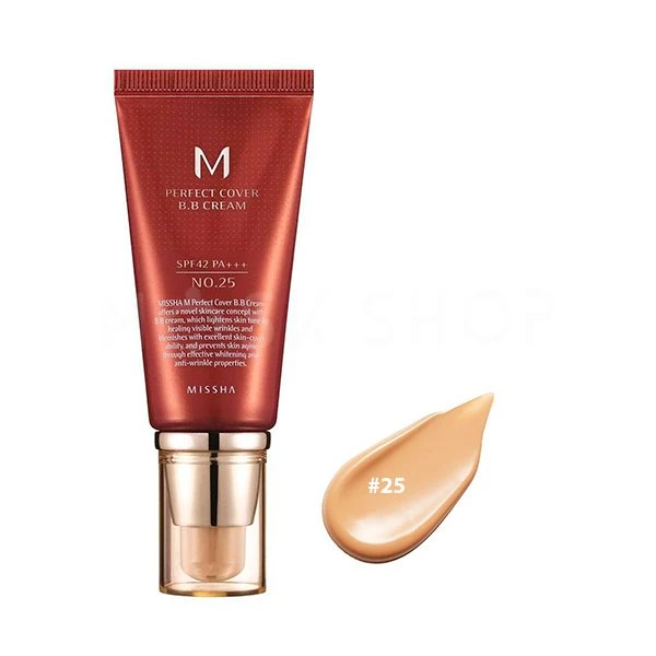 BB Cream Missha Perfect Cover SPF 42 PA+++ 25 Warm Beige [2]