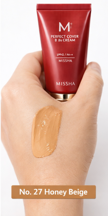 BB Cream Missha Perfect Cover SPF 42 PA+++  27 Honey Beige [2]