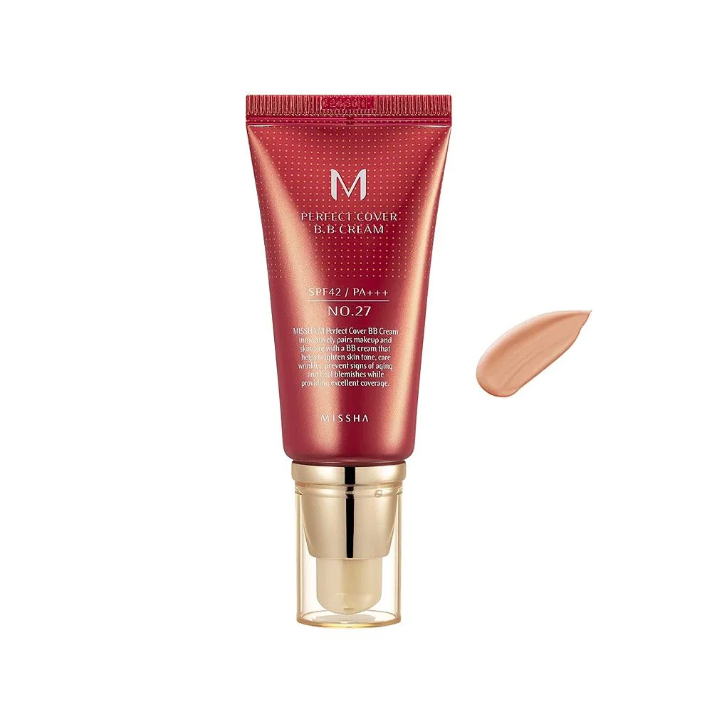 BB Cream Missha Perfect Cover SPF 42 PA+++  27 Honey Beige [1]