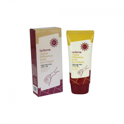 Creme de fata - Crema cu protectie solara cu extract de melc, SPF 50+