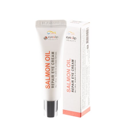 Ingrijire zona ochilor - Crema reparatoare pentru conturul ochilor cu ulei de somon, colagen și peptide