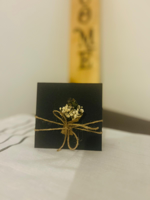 Felicitare Black flori uscate [3]