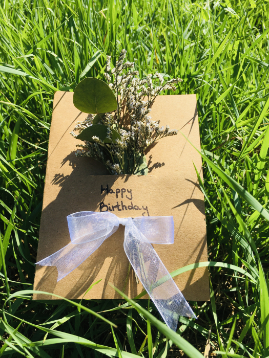 Felicitare Brown flori uscate [2]