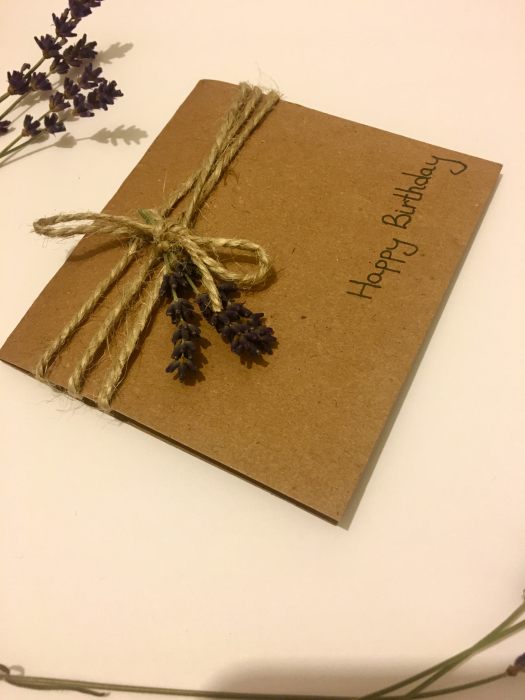 Felicitare Brown "Happy Birthday!" Lavanda [3]