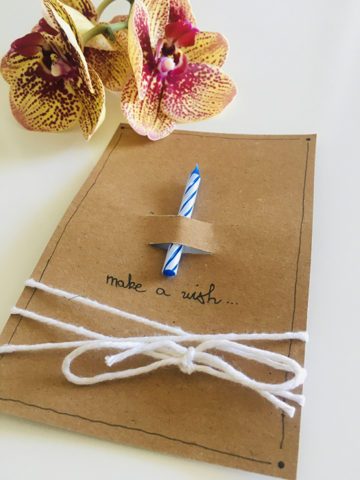 Felicitare "make a wish" blue [2]