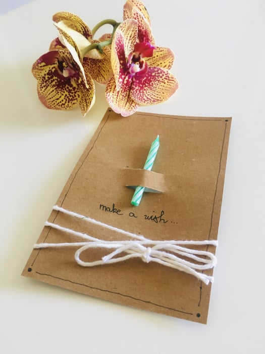 Felicitare "make a wish" green [2]